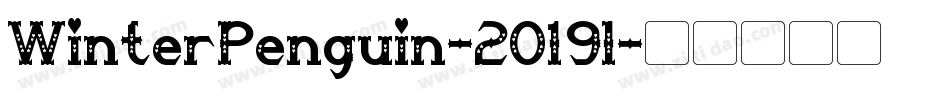 WinterPenguin-2O19l字体转换