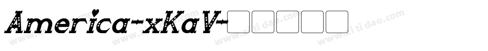 America-xKaV字体转换