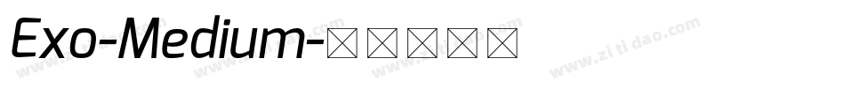 Exo-Medium字体转换