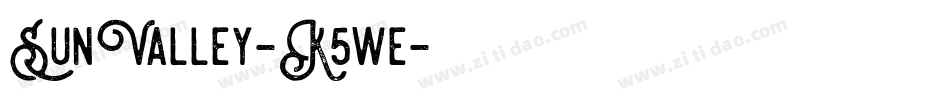 SunValley-K5we字体转换