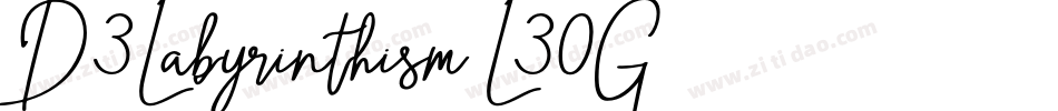 D3Labyrinthism-L30G字体转换