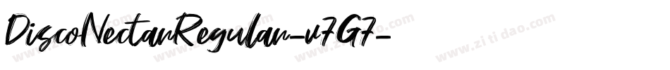 DiscoNectarRegular-v7G7字体转换