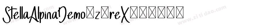 StellaAlpinaDemo-z8reX字体转换