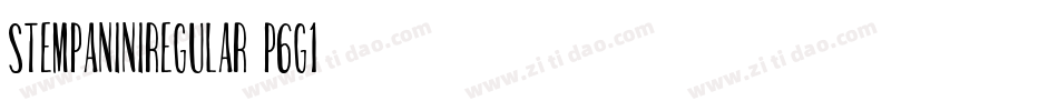 StempaniniRegular-p6G1字体转换 StempaniniRegular-p6G1字体转换