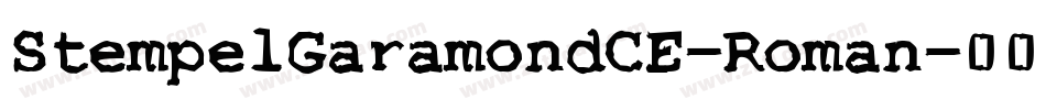 StempelGaramondCE-Roman字体转换