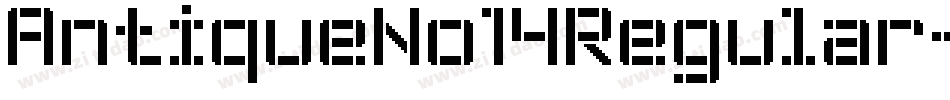 AntiqueNo14Regular-4BpW字体转换
