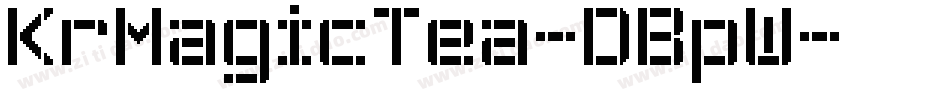 KrMagicTea-DBpW字体转换