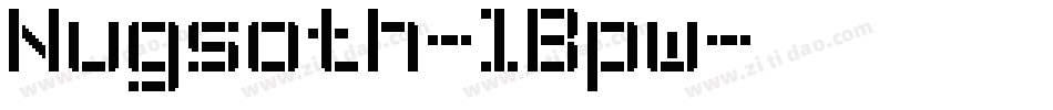 Nugsoth-lBpw字体转换