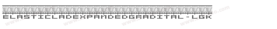 ElasticLadExpandedGradItal-lgK3D字体转换