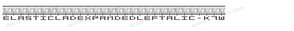 ElasticLadExpandedLeftalic-K7W6W字体转换