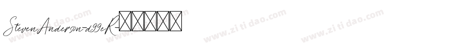 StevenAnderson-d99eR字体转换