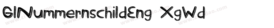 GlNummernschildEng-XgWd字体转换