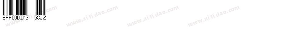 Barcoding-G3JZ字体转换
