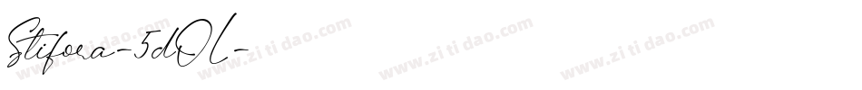Stifora-5dOL字体转换