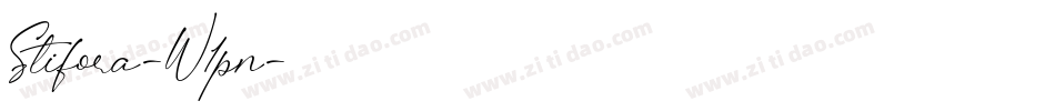 Stifora-W1pn字体转换