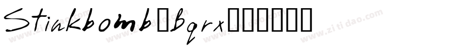 Stinkbomb-Bqrx字体转换