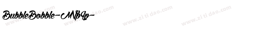 BubbleBobble-MVpLp字体转换