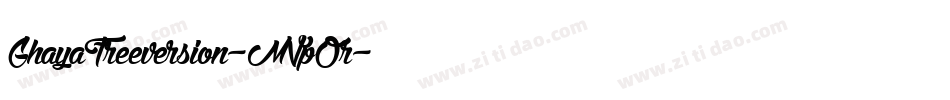 GhayaFreeversion-MVpOr字体转换