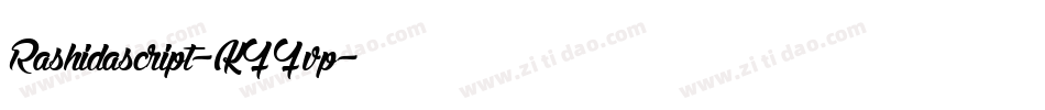 Rashidascript-K77vp字体转换