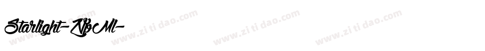 Starlight-ZVpMl字体转换