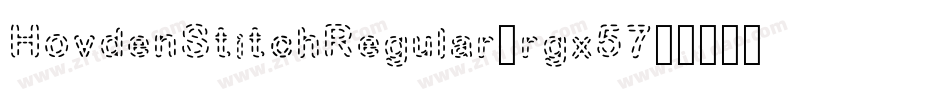 HovdenStitchRegular-rgx57字体转换