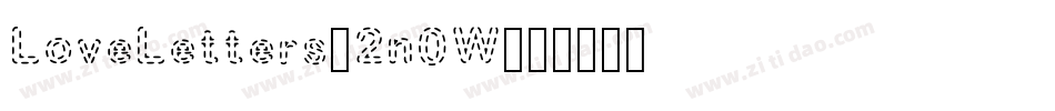 LoveLetters-2n0W字体转换