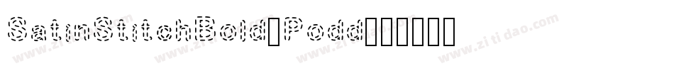 SatinStitchBold-Podd字体转换