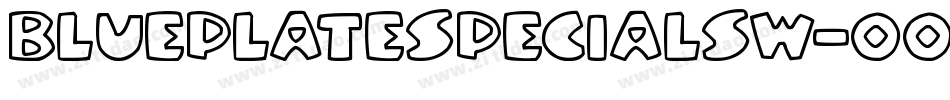 Blueplatespecialsw-OOVe字体转换