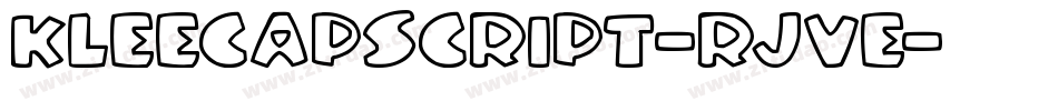Kleecapscript-RJVe字体转换