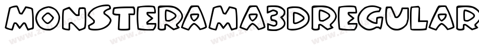 Monsterama3DRegular-28Ve字体转换