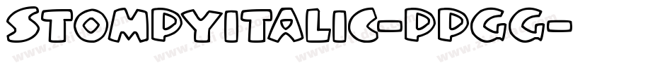 StompyItalic-PpGg字体转换