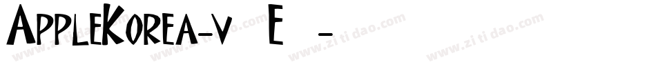 AppleKorea-v7E7字体转换