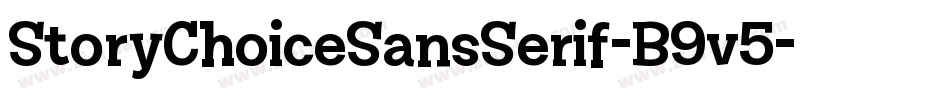 StoryChoiceSansSerif-B9v5字体转换