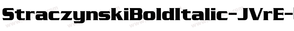 StraczynskiBoldItalic-JVrE字体转换