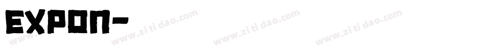 EXPON字体转换
