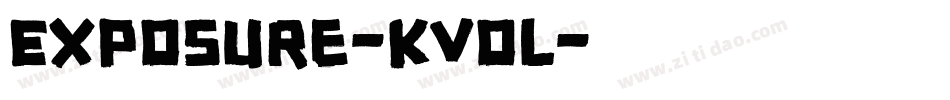 Exposure-Kvol字体转换