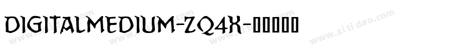 DigitalMedium-zq4X字体转换