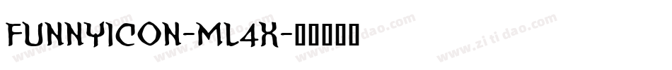 FunnyIcon-ML4x字体转换