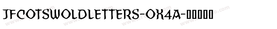 JfCotswoldLetters-ox4A字体转换