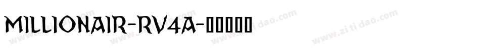 Millionair-rv4A字体转换