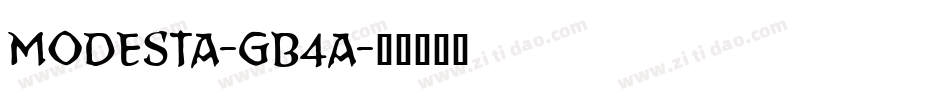 Modesta-GB4a字体转换 Modesta-GB4a字体转换