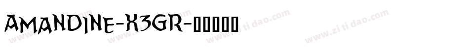 Amandine-x3Gr字体转换