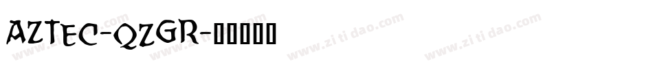 Aztec-qZGr字体转换
