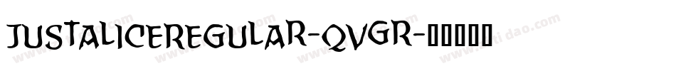 JustaliceRegular-qVGr字体转换
