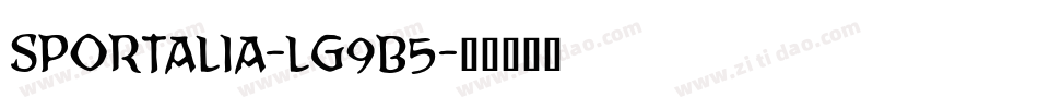 Sportalia-lg9B5字体转换 Sportalia-lg9B5字体转换