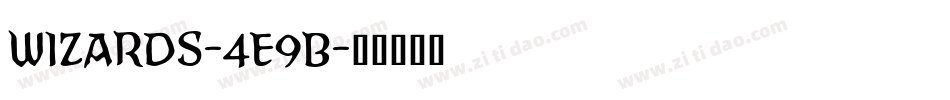 Wizards-4e9B字体转换