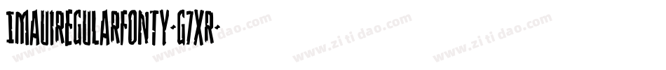 ImauiRegularFonty-g7xR字体转换