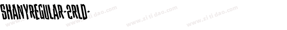 ShanyRegular-2Rld字体转换