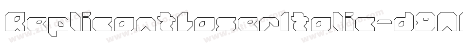 ReplicantLaserItalic-d9AA7字体转换