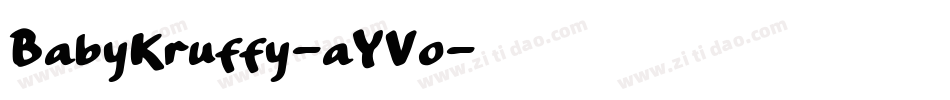 BabyKruffy-aYVo字体转换